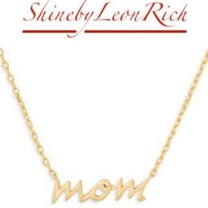KATE SPADE Goldplated Mom Pendant Necklace